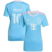 Women's adidas Originals Lionel Messi Blue Inter Miami CF 2025 Third Replica Player Jersey