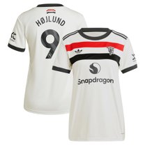 Women's adidas Originals Rasmus H-jlund Cream Manchester United 2024/25 Third Replica Jersey