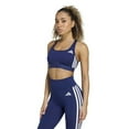 thumbnail image 1 of Women's adidas Powerreact Essentials 3-Stripes Medium Support Bra Color: Navy Size: MEDIUM, 1 of 4