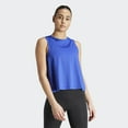 thumbnail image 1 of Women's adidas Studio Tank Top Color: Semi Lucid Blue Size: MEDIUM, 1 of 5