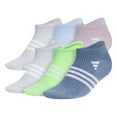thumbnail image 1 of Women's adidas Superlite 3.0 6-Pack No Show Socks Color: Light Purple Size: N/A, 1 of 4