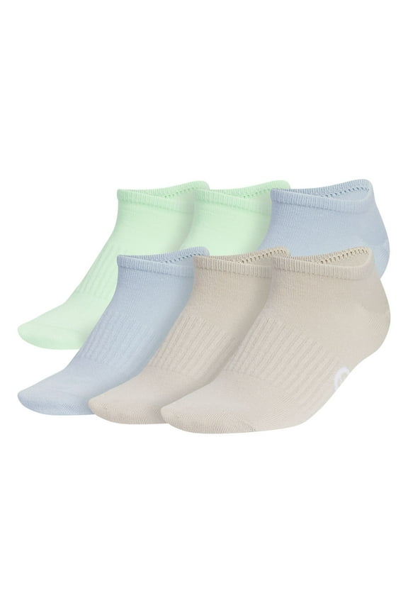Women's adidas Superlite Classic 6-Pack No Show Socks Color: Light Green Size: N/A
