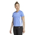 thumbnail image 1 of Women's adidas Train Essentials 3-Stripes Workout T-Shirt Color: Blue Fusion Size: X LARGE, 1 of 4