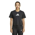 thumbnail image 1 of Women's adidas Train Essentials Big Logo Performance Training Tee Color: Black Size: LARGE, 1 of 4