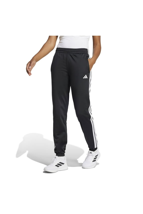 Women's adidas Tricot 3-Stripes Track Pants Color: Black White Size: LARGE