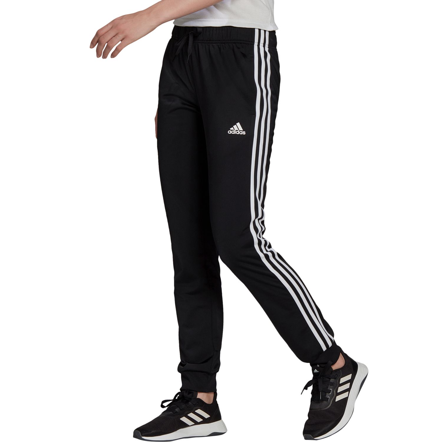 Women's adidas Tricot Track Pants Color: Black Size: SMALL