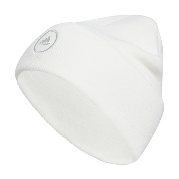 Women's adidas Wide Cuff 2 Fold Beanie Color: White Size: N/A