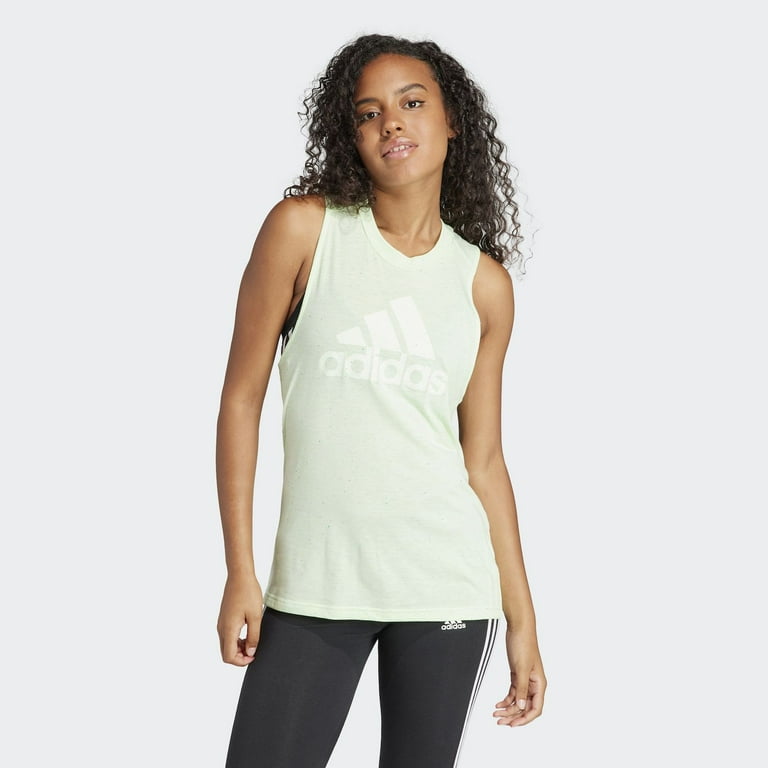 Women s adidas Winners Tank Top Color Semi Green Spark Size MEDIUM Walmart