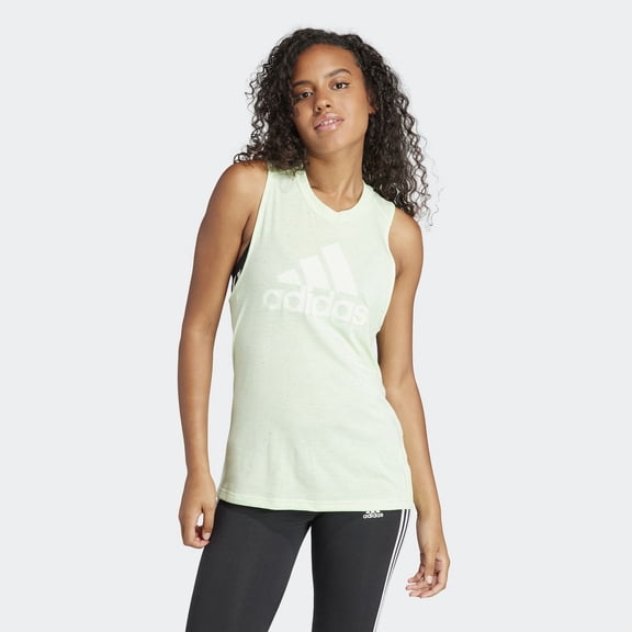Women's adidas Winners Tank Top Color: Semi Green Spark Size: X SMALL