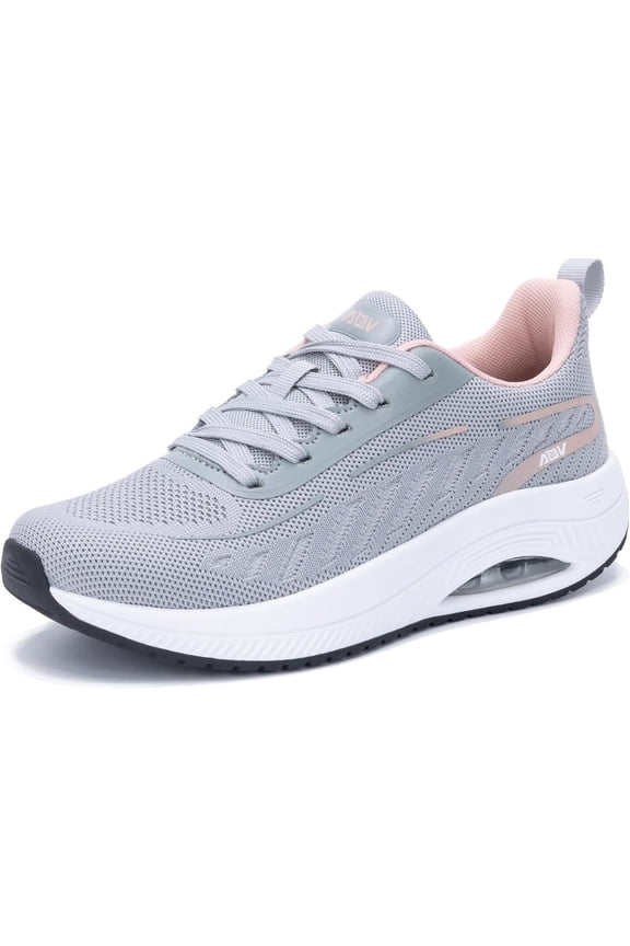 Women's air walking shoes, correcting the heel, providing arch support,fashionable running sports shoes