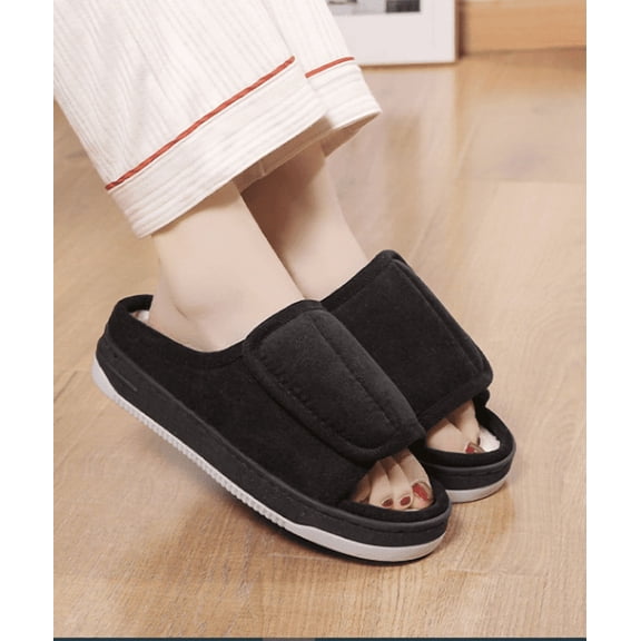 Women's and Men's Adjustable Slide Slipper - Indoor/Outdoor House Shoes with Comfort Lining