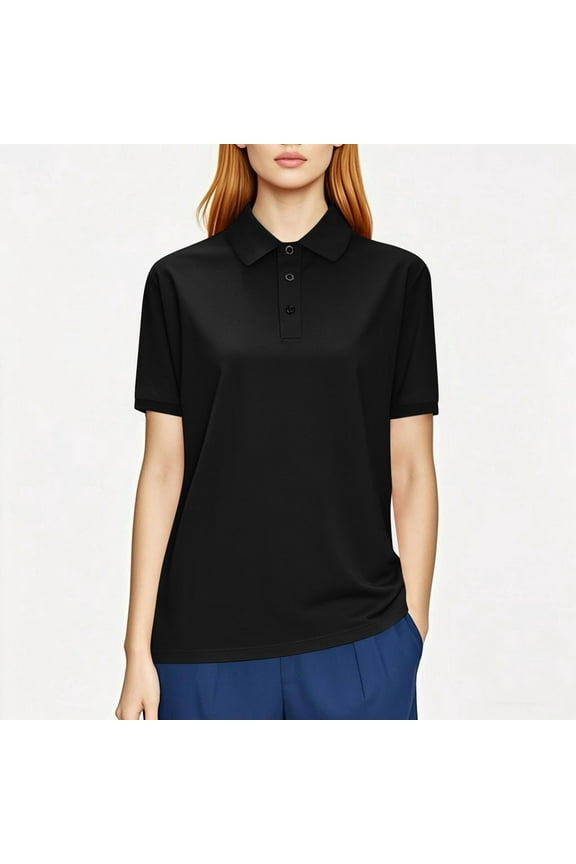 Women's and Men's Short Sleeve Solid Color Performance Shirt for Casual Wear and Light Activity