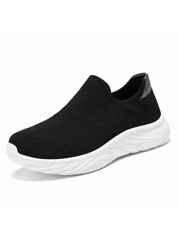 Women's and Men's Slip-Resistant Mesh Sneakers - Lightweight Slip-On design for Everyday casual shoes