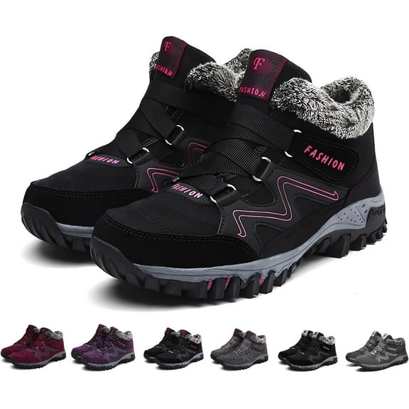 Women's and Men's Thermal Winter Boots - Waterproof Snow Boots with Warm for Hiking, Work & Walking