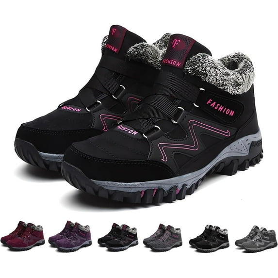 Women's and Men's Thermal Winter Boots - Waterproof Snow Boots with Warm for Hiking, Work & Walking