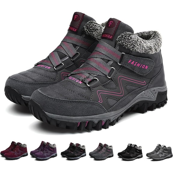 Women's and Men's Thermal Winter Boots - Waterproof Snow Boots with Warm for Hiking, Work & Walking