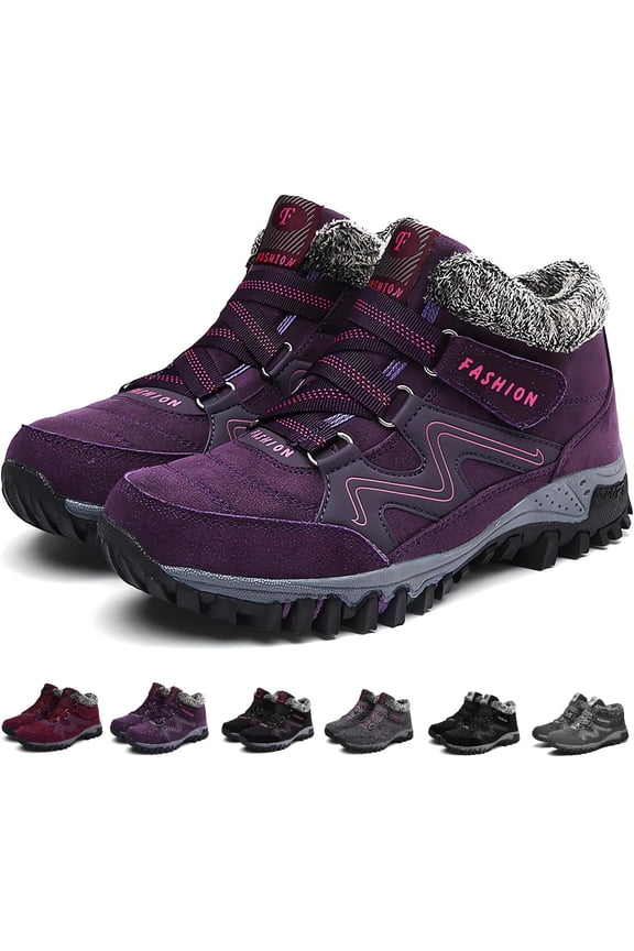 Women's and Men's Thermal Winter Boots - Waterproof Snow Boots with Warm for Hiking, Work & Walking