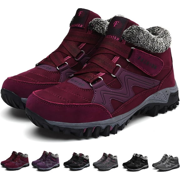 Women's and Men's Thermal Winter Boots - Waterproof Snow Boots with Warm for Hiking, Work & Walking