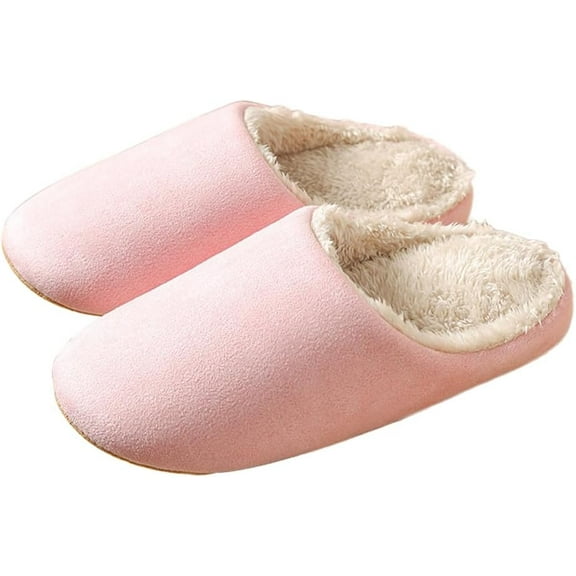 Women's and Men's Winter Slippers - Mute Sole House Shoes with Warm Slippers