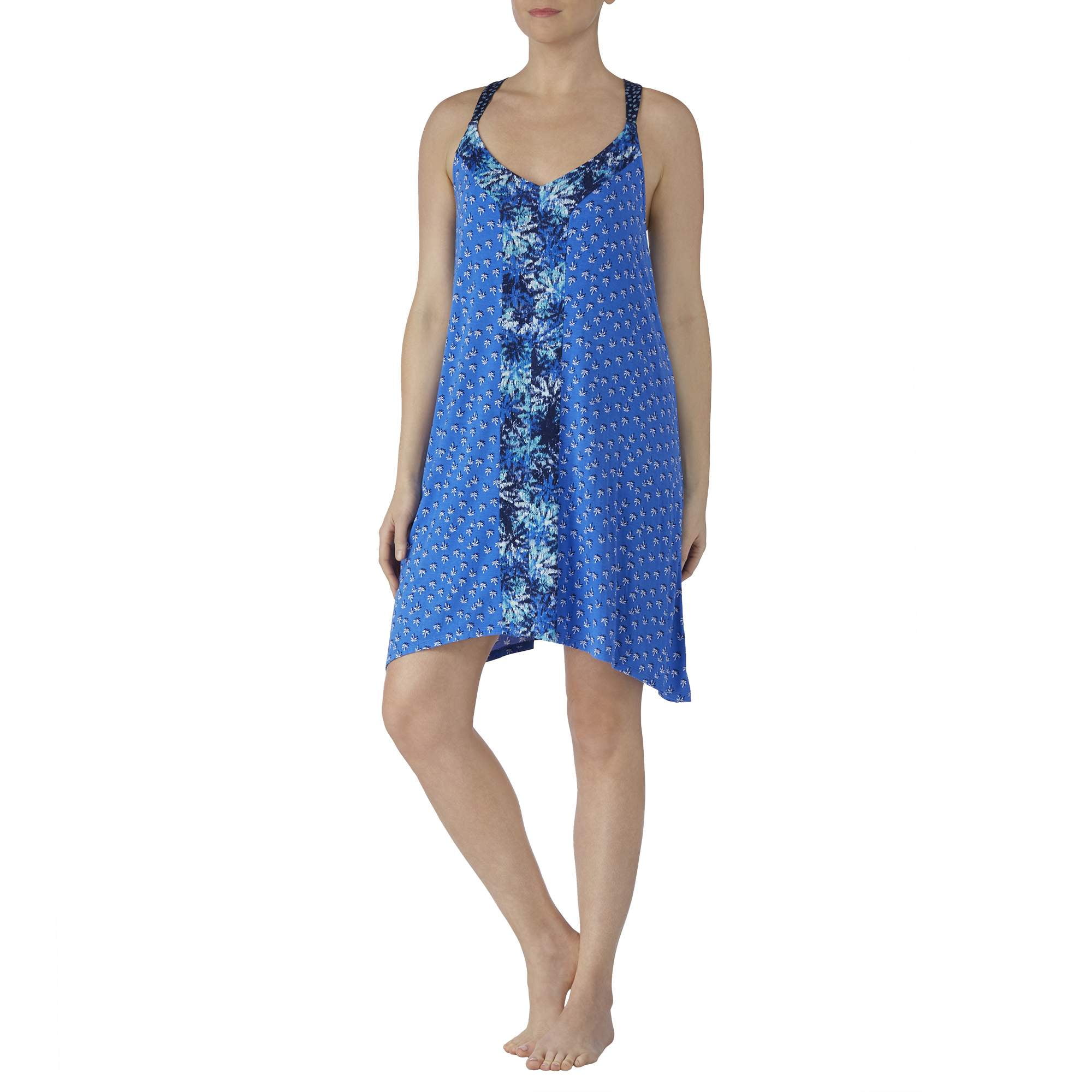 Women s and Women s Plus Modern Rayon Spandex Strappy Chemise Gown Walmart