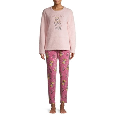 Women's and Women's Plus Plush PJ Set - Pooh