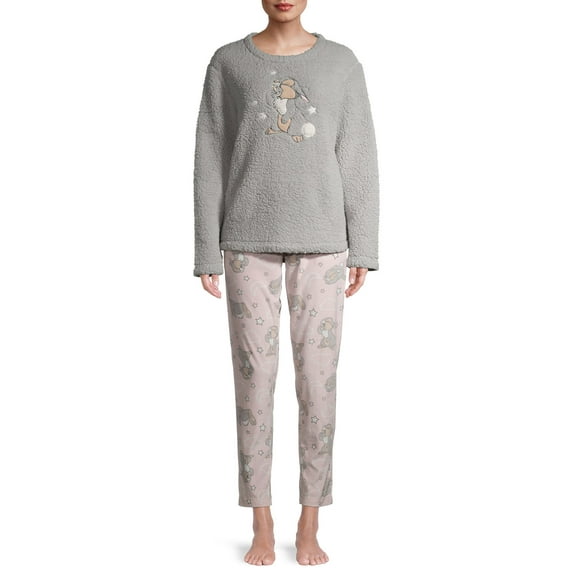 Women's and Women's Plus Plush PJ Set - Thumper