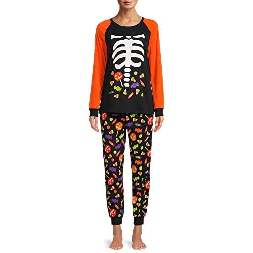 Women's and Women's Plus Size Halloween Family Pajama Set