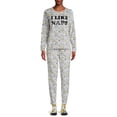 thumbnail image 1 of Women's and Women's Plus Size Pajama Set, 3-Piece - (Peanuts, XS), 1 of 1