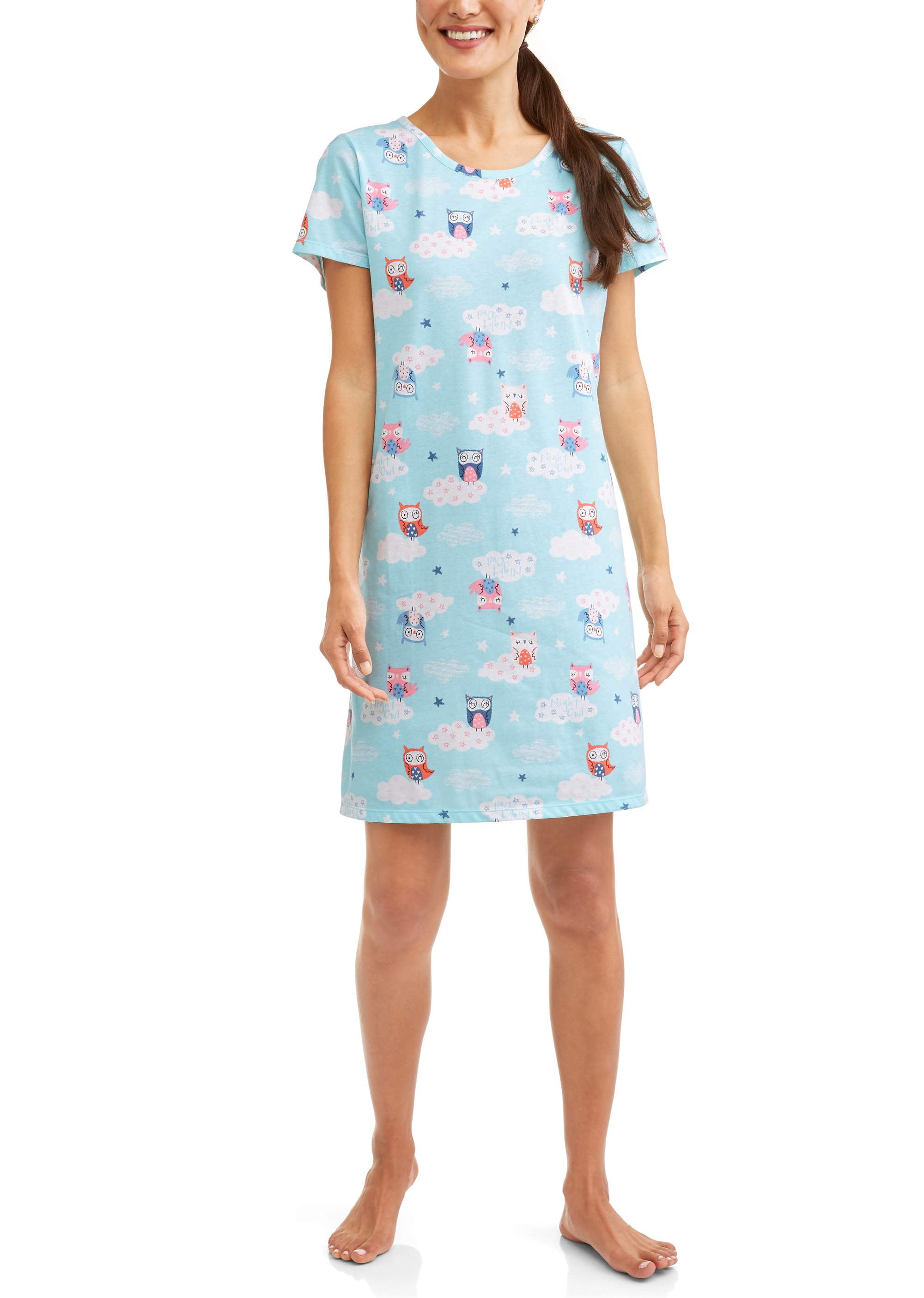 Women's sleep shirts walmart sales