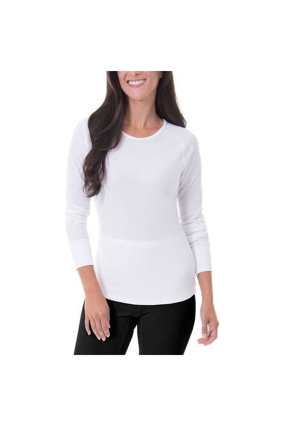 Women's and Women's Plus Waffle Thermal Underwear Crew Top