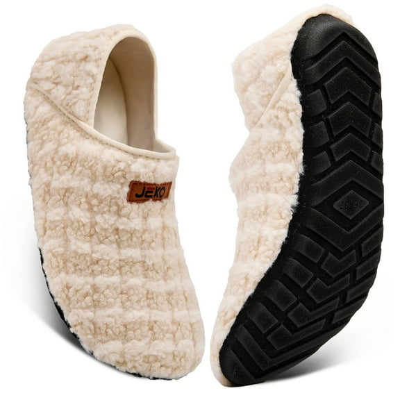 Women's and men's slippers, plush slippers, warm and anti-slip home slippers and socks