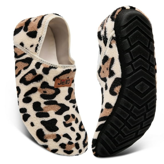 Women's and men's slippers, plush slippers, warm and anti-slip home slippers and socks