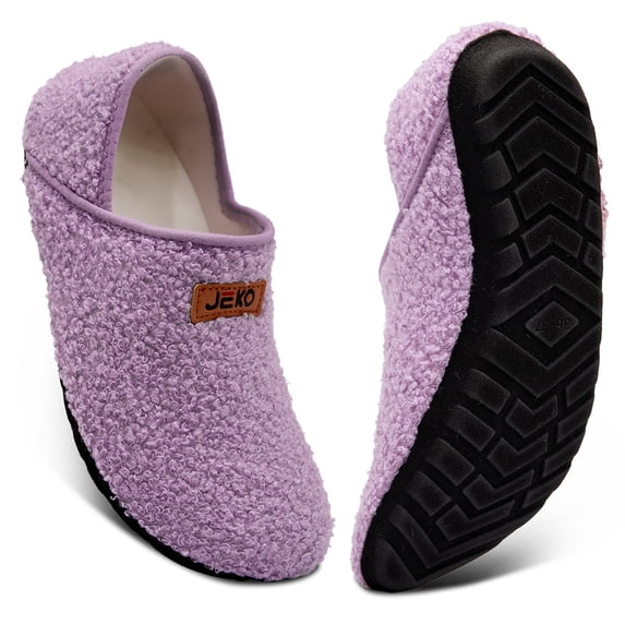 Women's and men's slippers, plush slippers, warm and anti-slip home slippers and socks