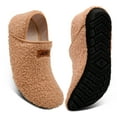 thumbnail image 1 of Women's and men's slippers, plush slippers, warm and anti-slip home slippers and socks, 1 of 6