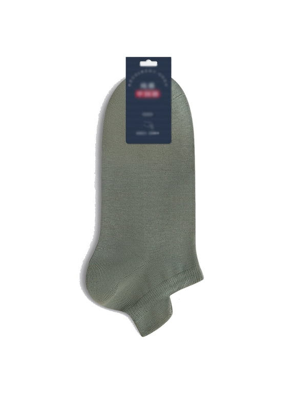 Women's ankle socks Soft cotton low top athleisure multi-color non-display women's socks - Army green