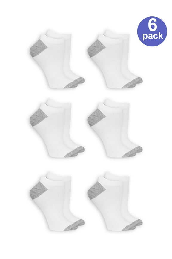 Women's arch support no show socks, 6 pack