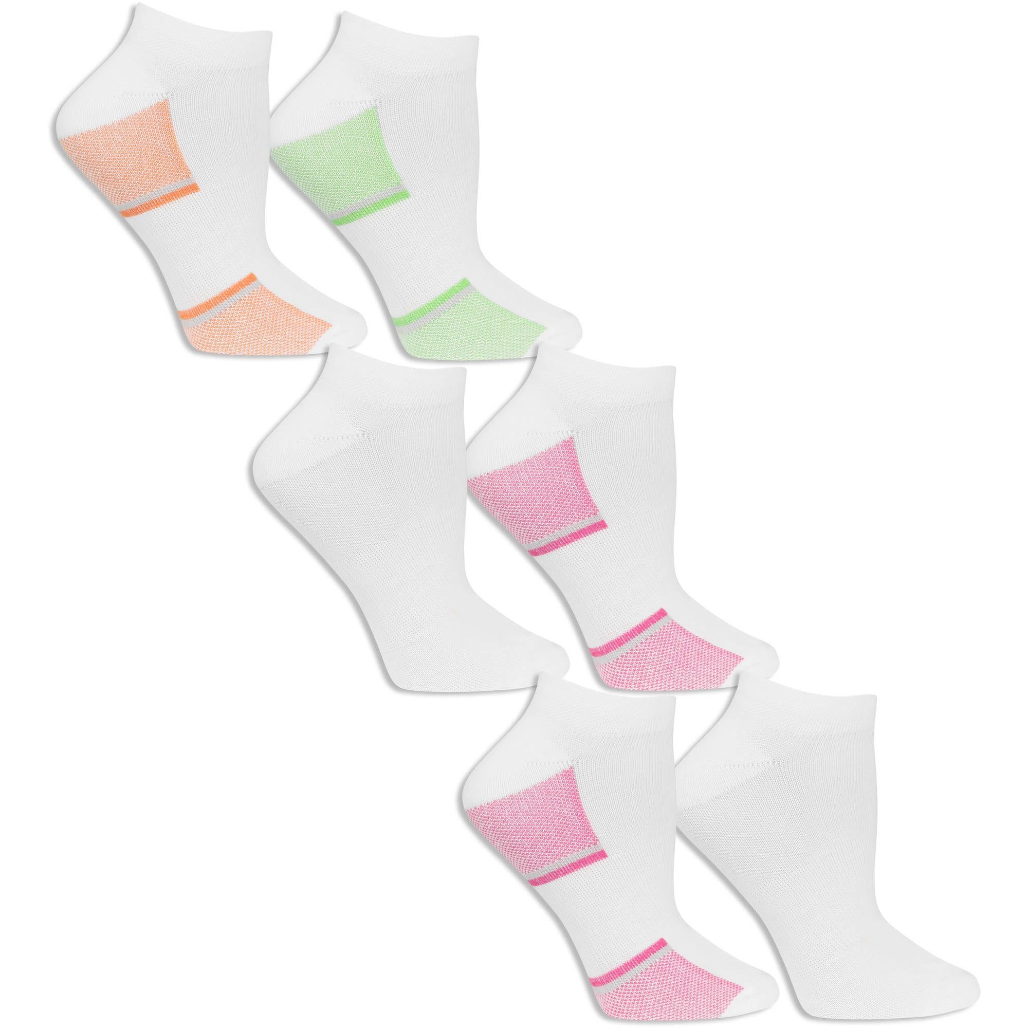 Women's arch support no show socks, 6 pack