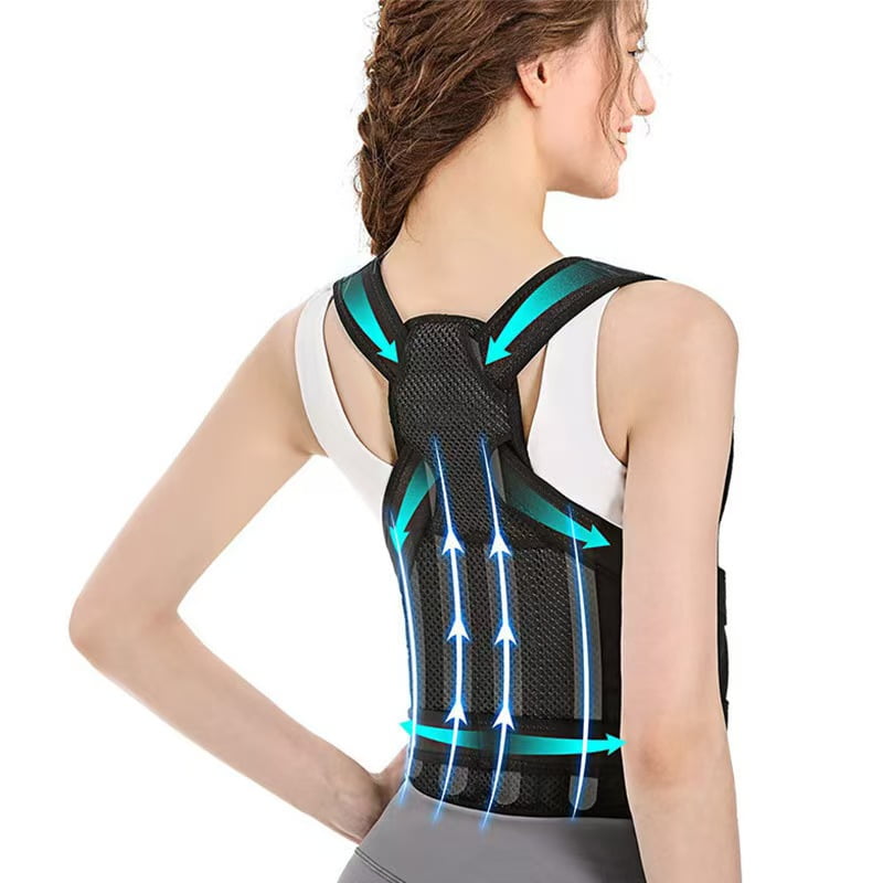 Women's back brace, men's posture corrector improves posture, waist support, lower shoulder, upper back pain relief