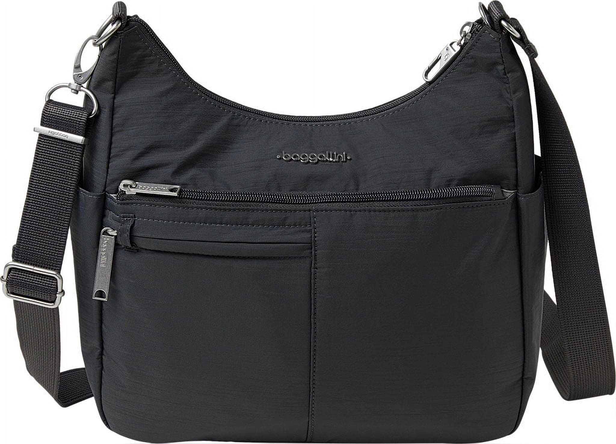 Women's baggallini AntiTheft Free Time Crossbody Bag Charcoal OSFA