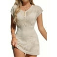 thumbnail image 1 of Women's beach swim cover-up, hollow-out dress, beachwear., 1 of 7