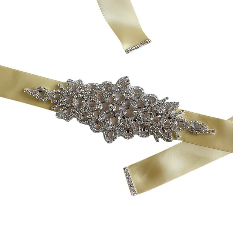 Champagne bridal belt sales