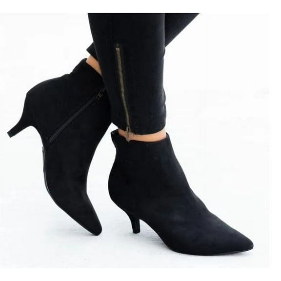 Women's boots Spring new pointy heel ankle boots fashion leopard print side zipper heel naked boots