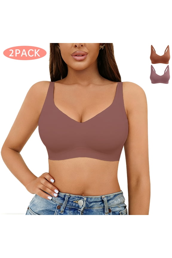 Women’s bra Wireless Seamless Bra No Underwire Adjustable Straps Removable Pads