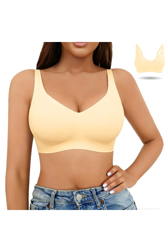 Women’s bra Wireless Seamless Bra No Underwire Adjustable Straps Removable Pads