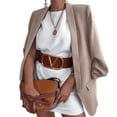 thumbnail image 1 of Women's cardigan jacket European and American fashion lapel slim fit cardigan small suit, 1 of 6