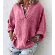 Women's collared long sleeve pullover shirt