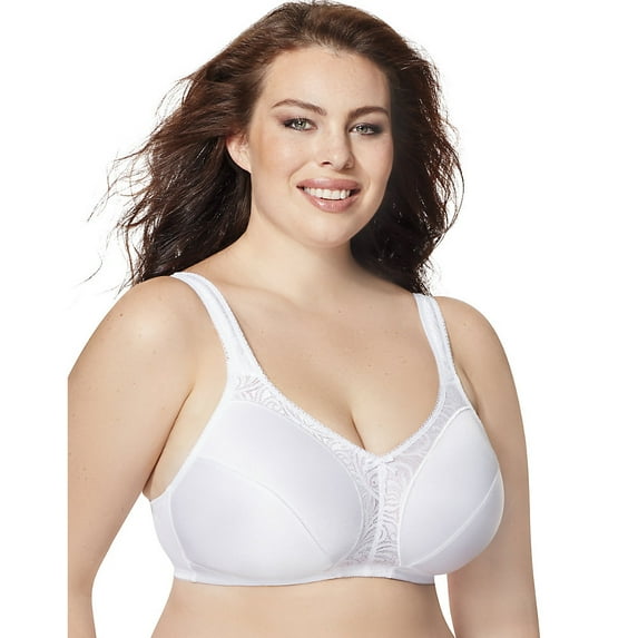 Women's comfort strap and lace wirefree minimizer bra, style MJ1973