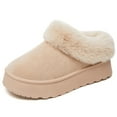 thumbnail image 1 of Women's cotton Slippers - Cozy Faux Fur Indoor/Outdoor House Shoes with Anti-Slip Sole, 1 of 9