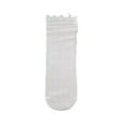 thumbnail image 1 of Women's cotton knit booty socks knee high garter with lace trim, 1 of 5