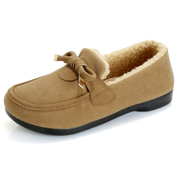 Women's cotton shoes - Artificial short plush lining & Soft Comfort shoes
